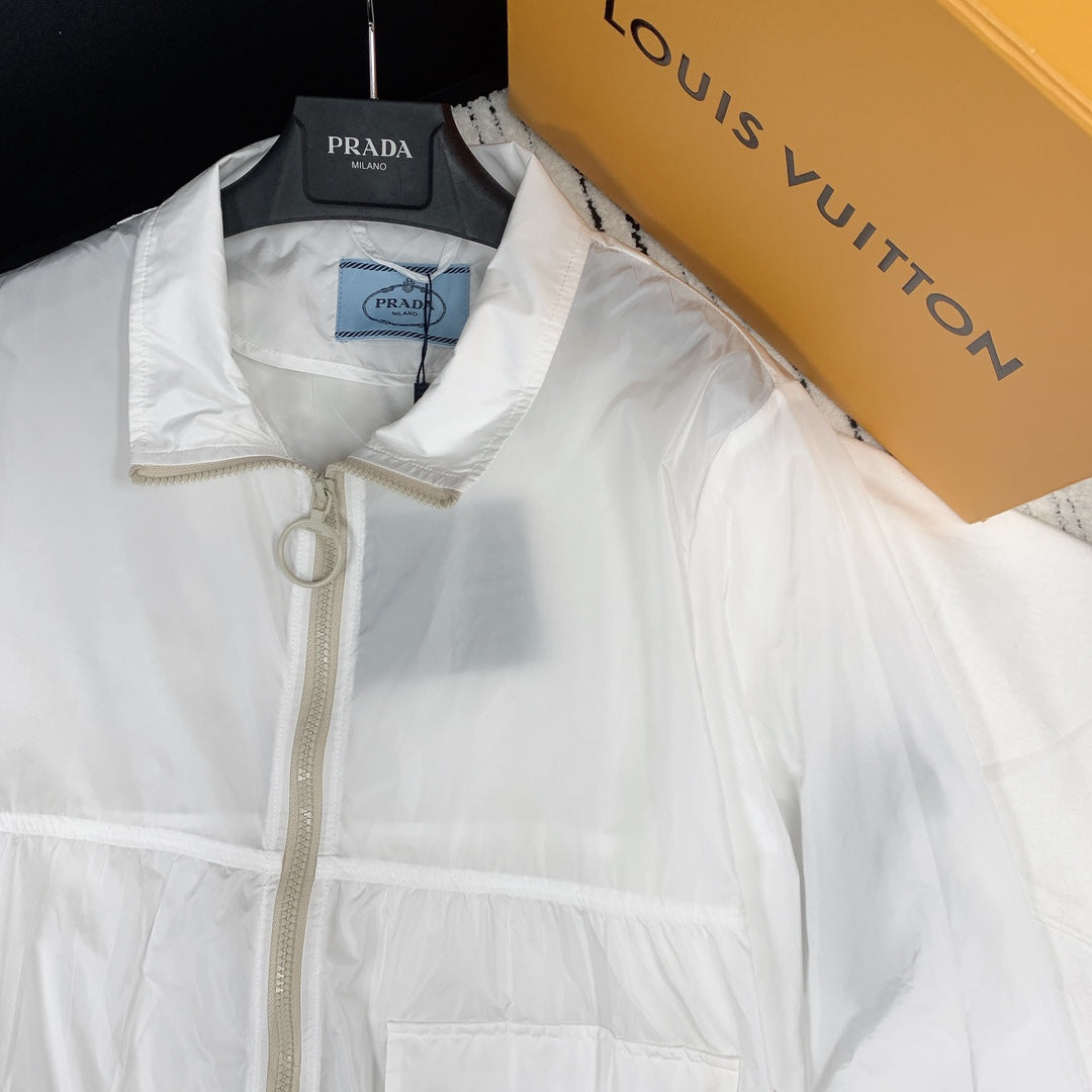 Prada 2025 Thin Jacket White Polyester 244083