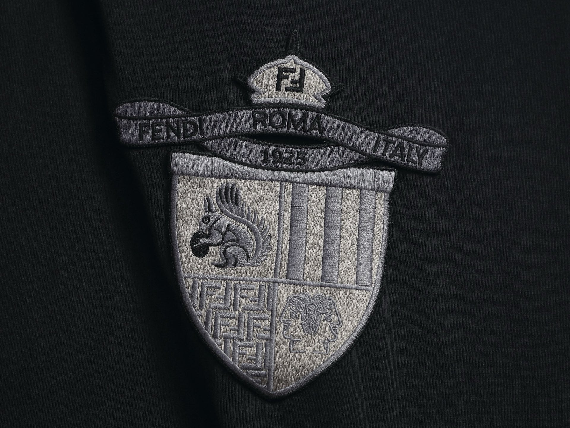 Fendi 2026 Logo Embroidered T-Shirt Cotton 829804