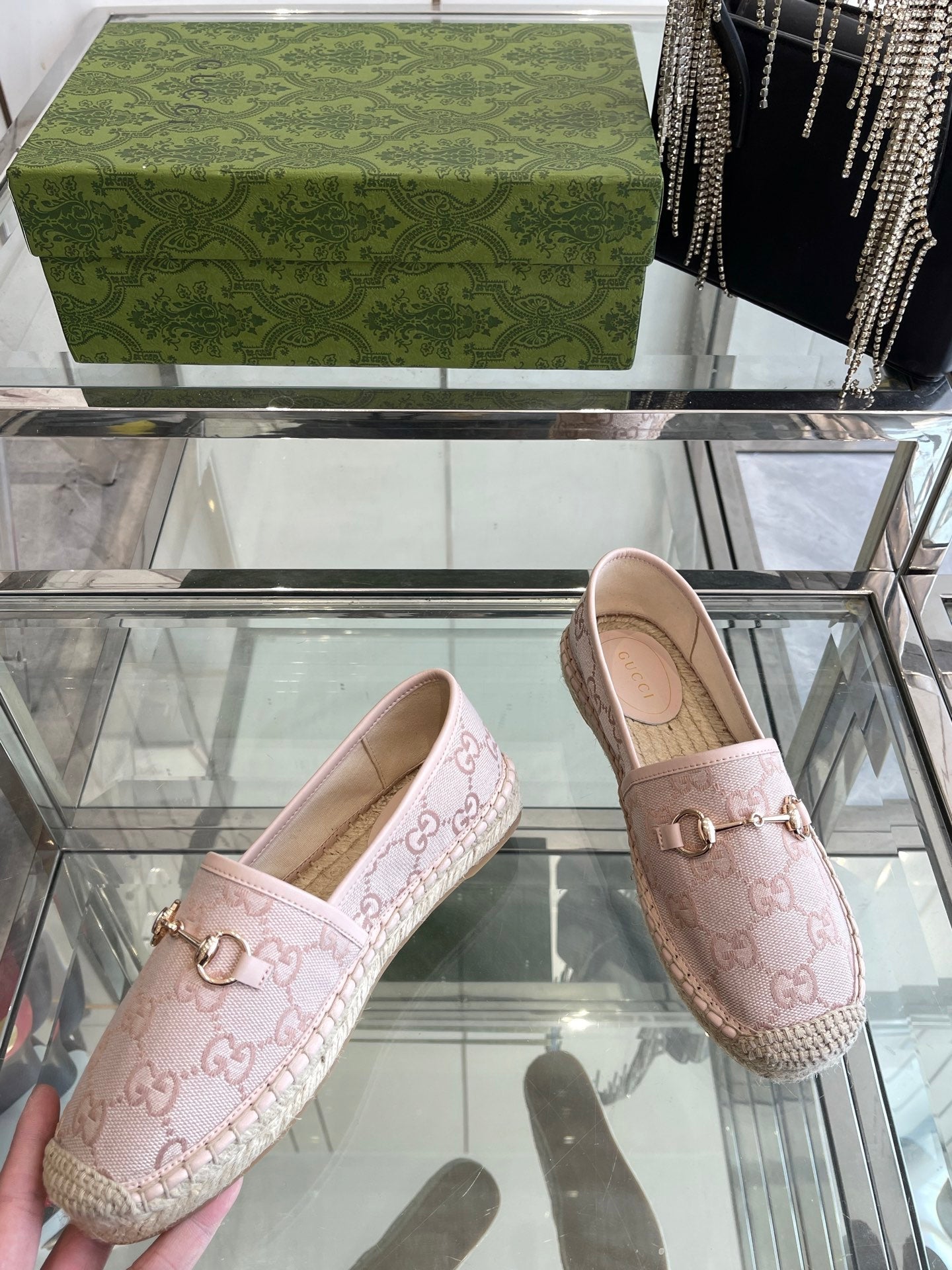 GC 2025 Espadrille With Horsebit Light Pink Canvas 292318