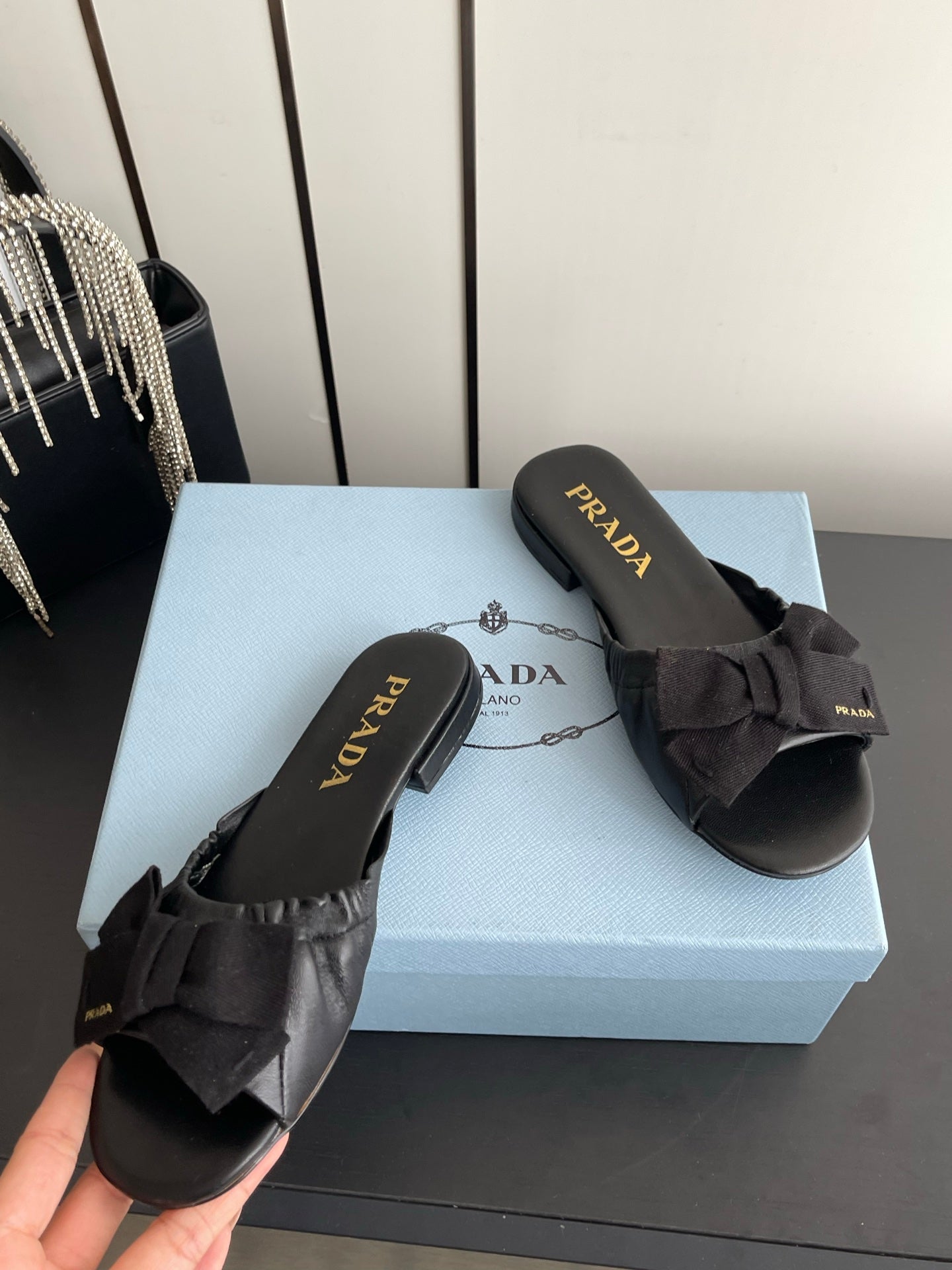 Prada 2026 Sandal Fabric Leather 847925