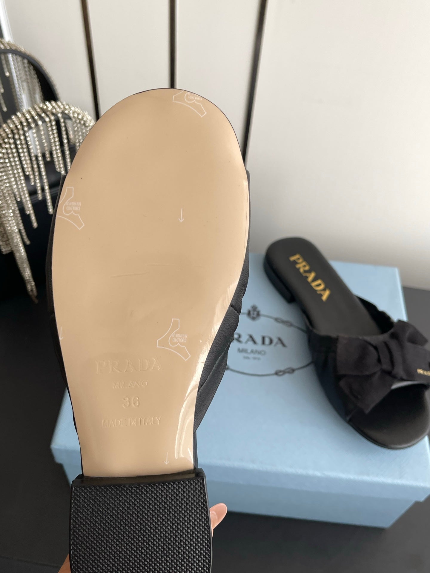 Prada 2026 Sandal Fabric Leather 847925