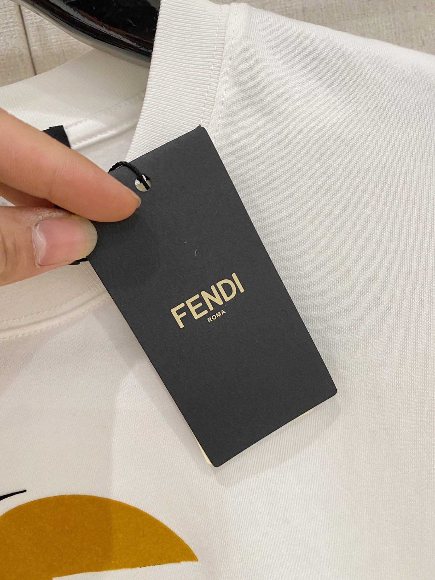 Fendi 2026 Men's Short-Sleeve T-Shirt Cotton 737247