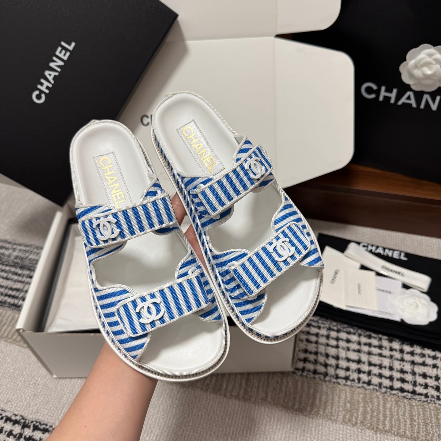 Chanel 2026 Dad Sandals 25mm Fabric 802917