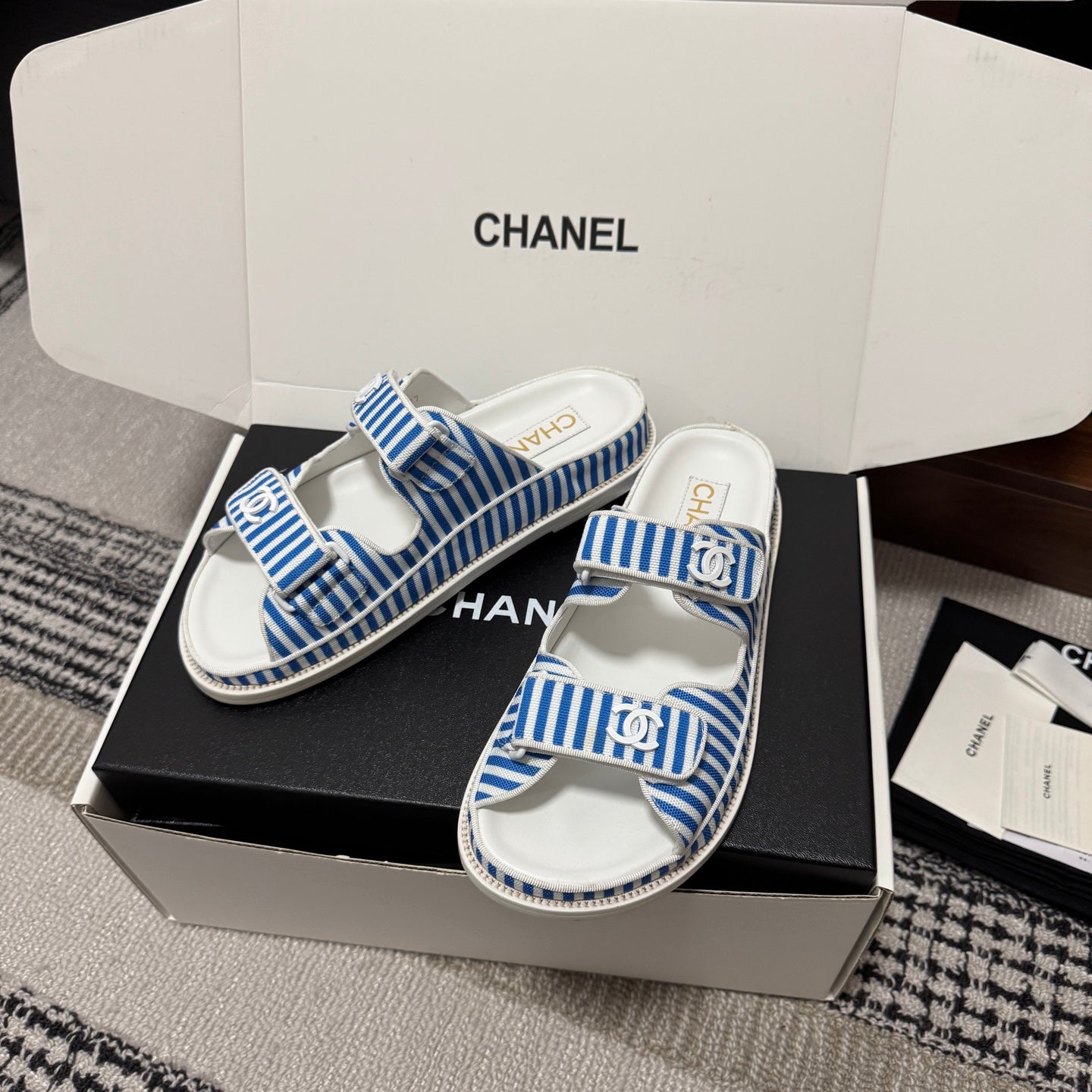 Chanel 2026 Dad Sandals 25mm Fabric 802917