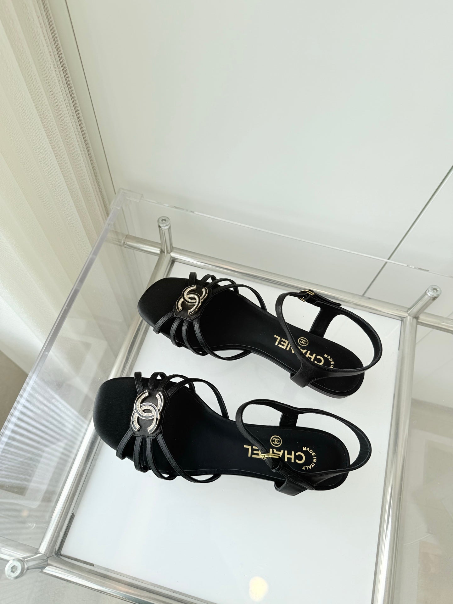 Chanel 2026 Slingback Flat Sandals Leather Sheepskin 823412