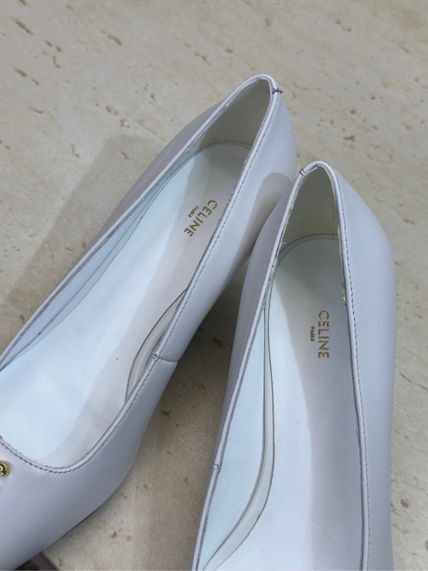 Celine 26 High-Heeled Sandals Triomphe Logo 65mm Leather 762639