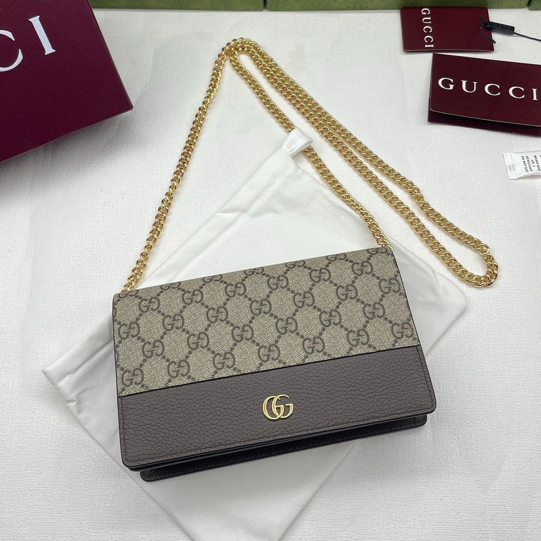 Gucci 2026 Marmont Wallet On Chaine 20cm Canvas Leather