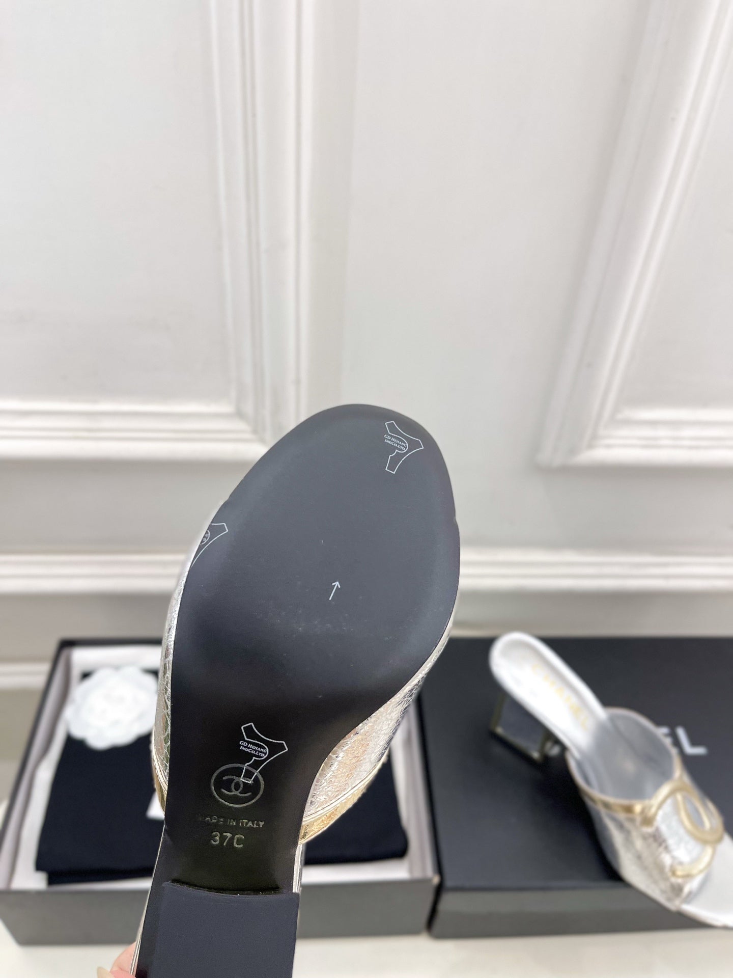 Chanel 2026 Chunky Heel Sandals Sheepskin 831299