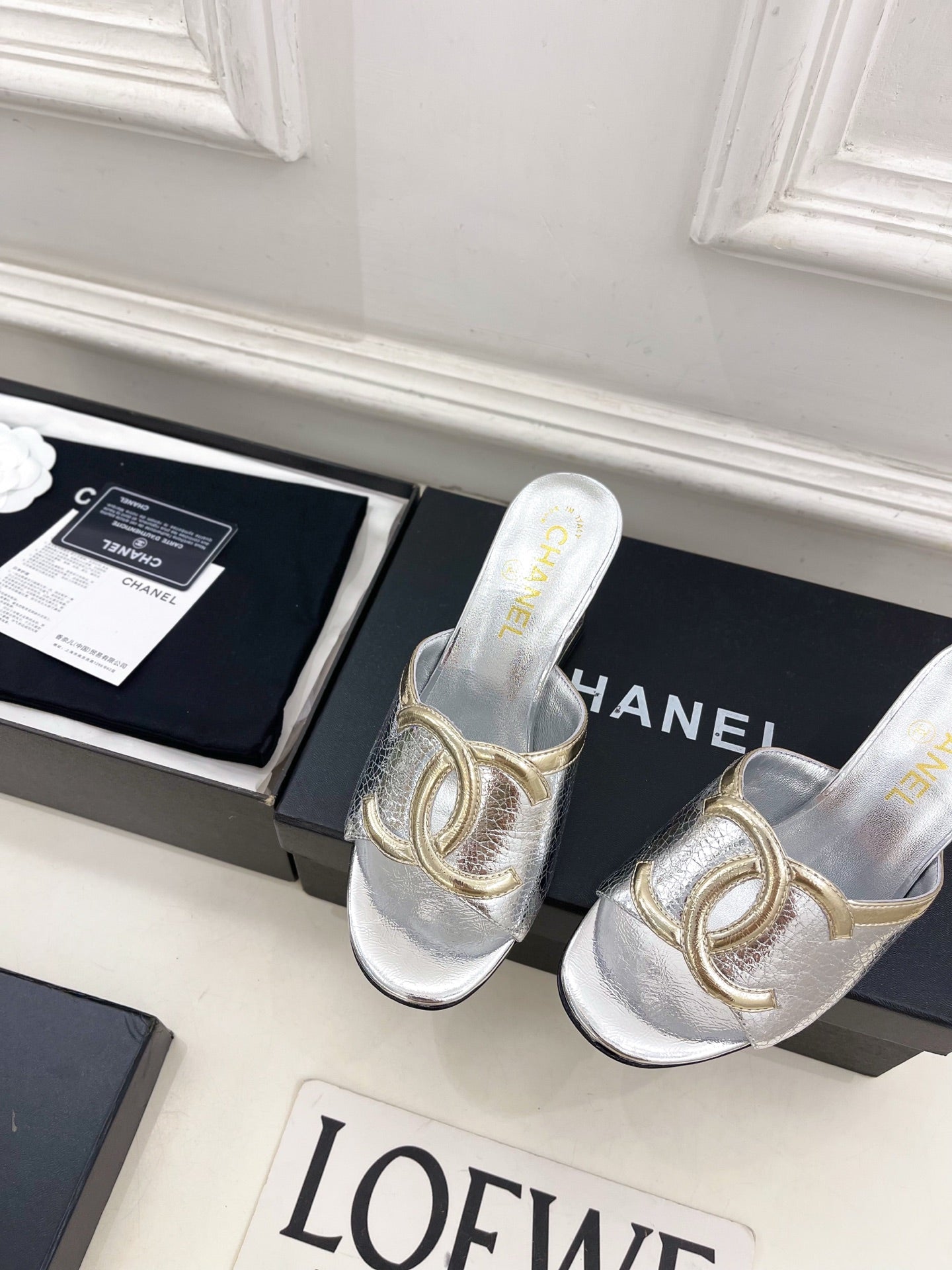 Chanel 2026 Chunky Heel Sandals Sheepskin 831299
