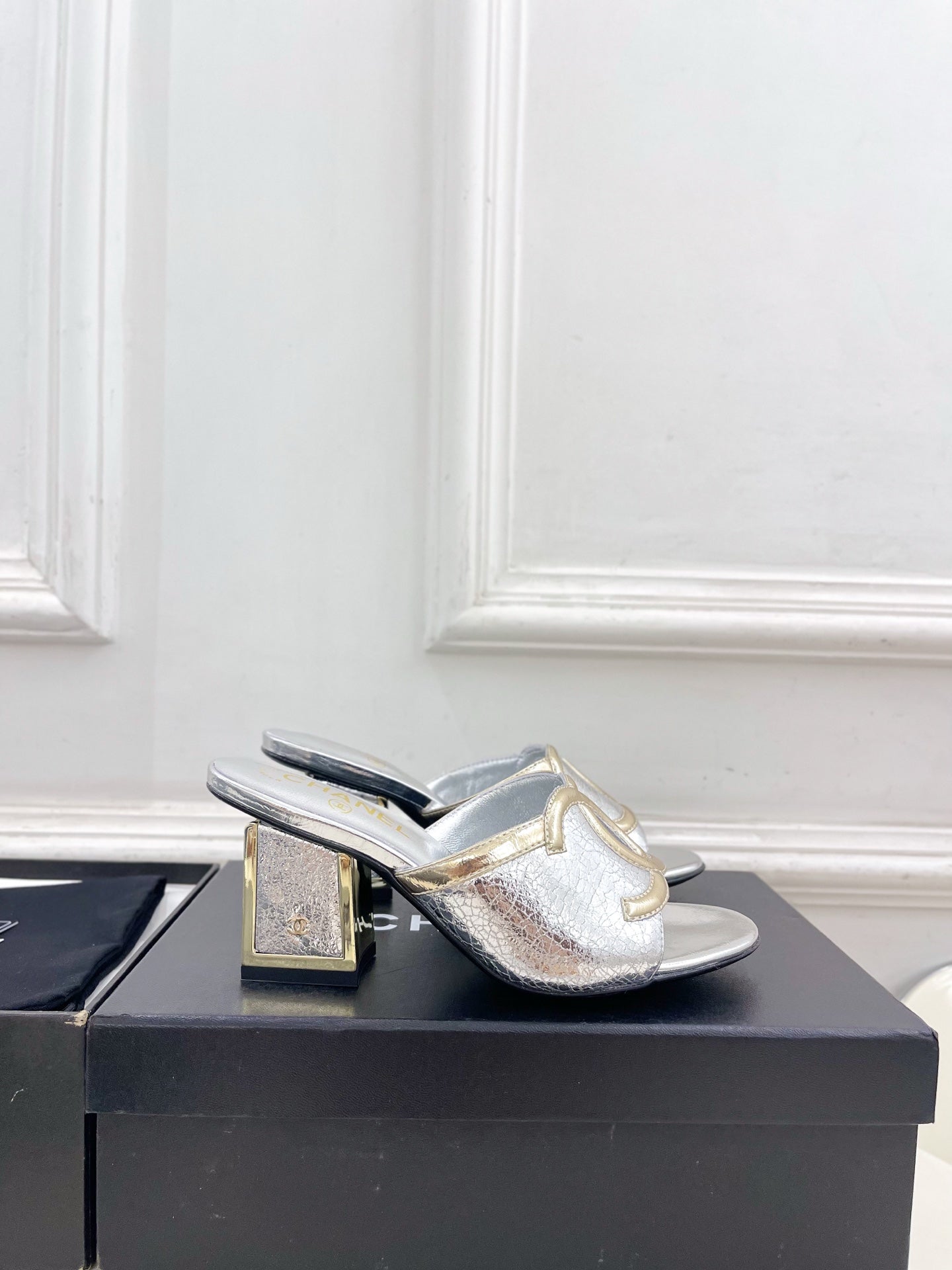 Chanel 2026 Chunky Heel Sandals Sheepskin 831299