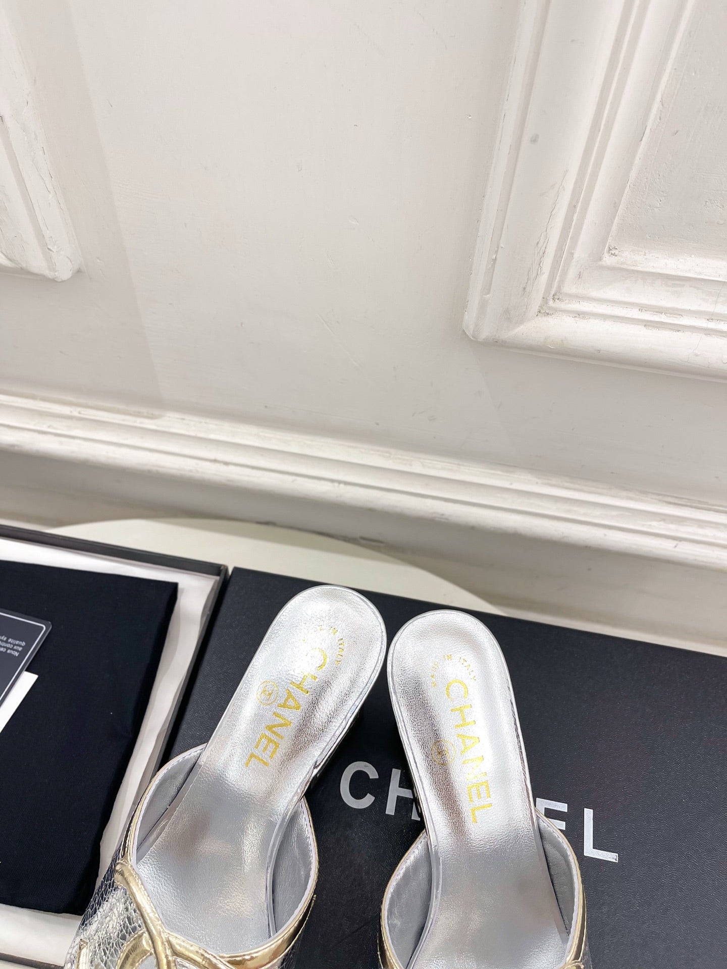 Chanel 2026 Chunky Heel Sandals Sheepskin 831299