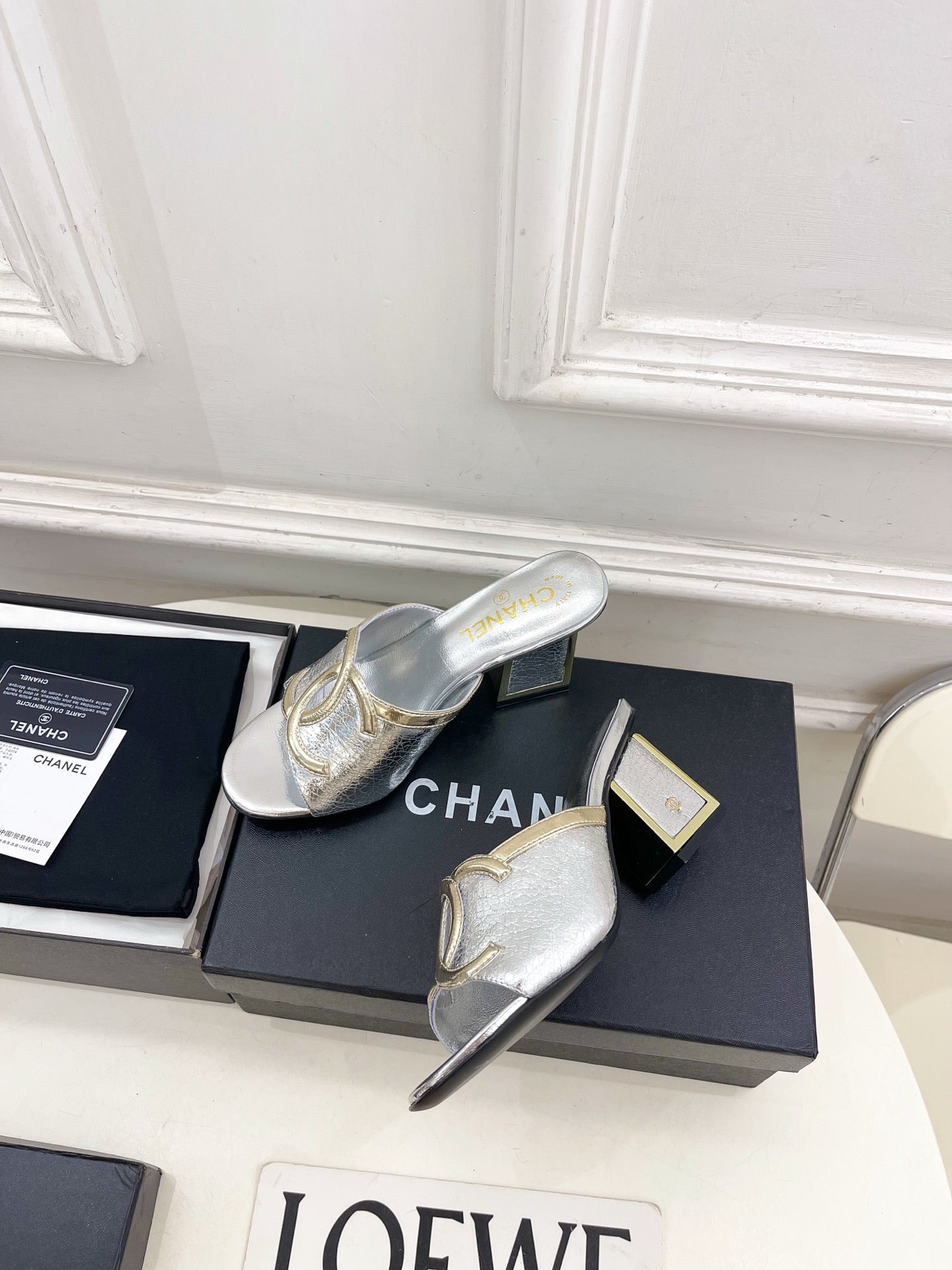 Chanel 2026 Chunky Heel Sandals Sheepskin 831299