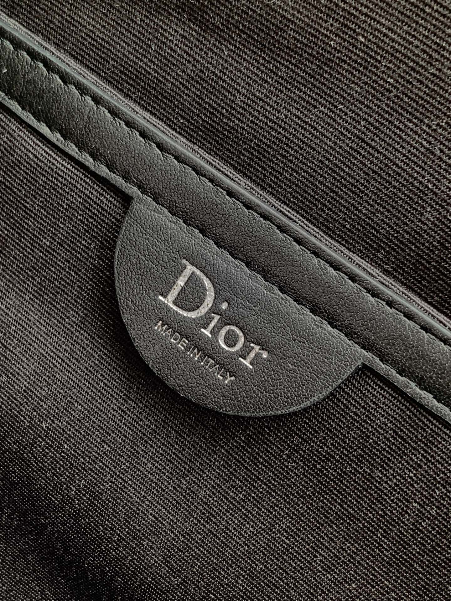 Dior 2026 Jett Backpack With Flap 42cm Black Fabric Leather