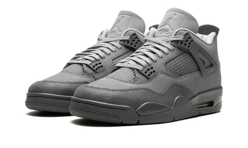 Nike Air Jordan 4 Dark Gray Suede Leather