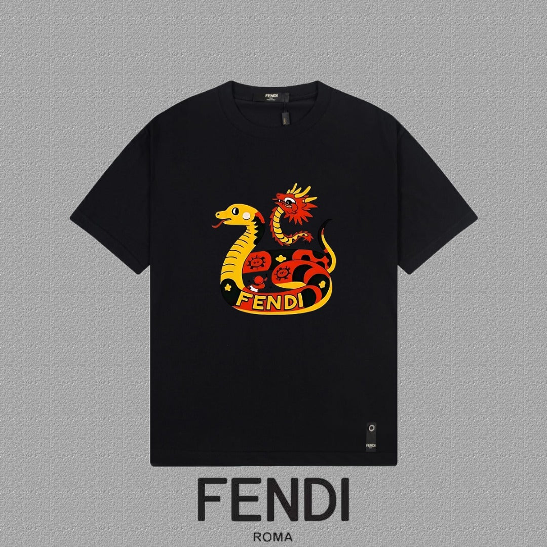 Fendi 2026 Men's Short-Sleeve T-Shirt Cotton 806087