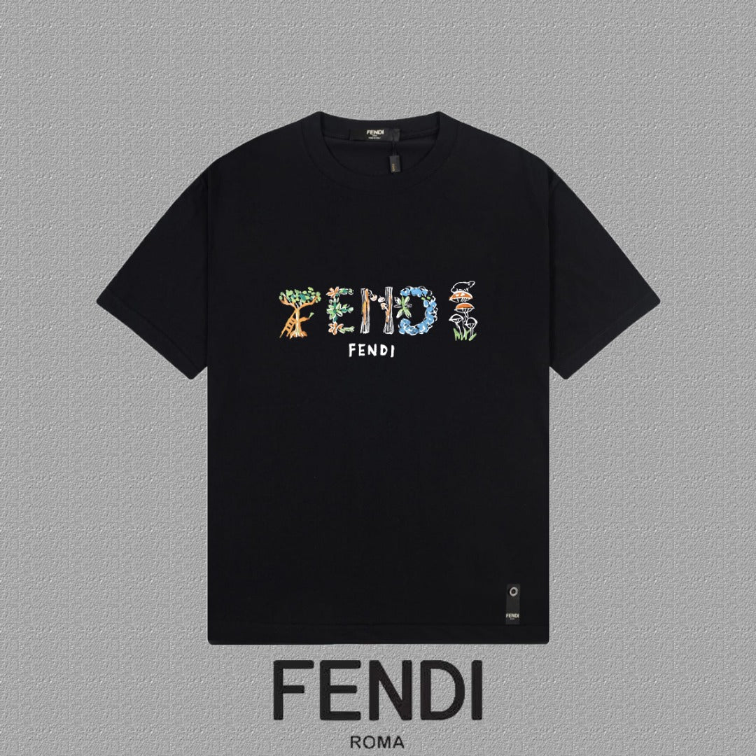 Fendi 2026 Men's Short-Sleeve T-Shirt Cotton 806108