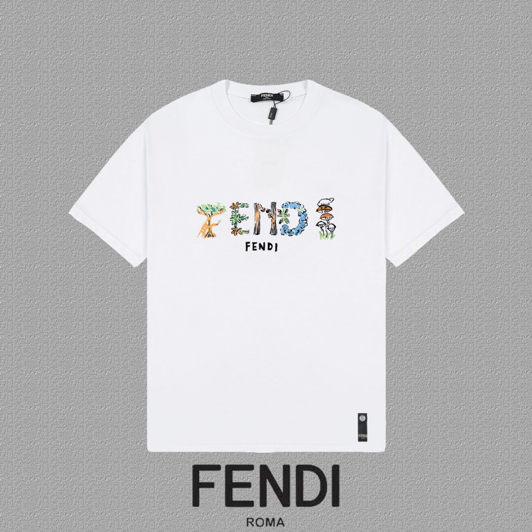 Fendi 2026 Men's Short-Sleeve T-Shirt Cotton 806108