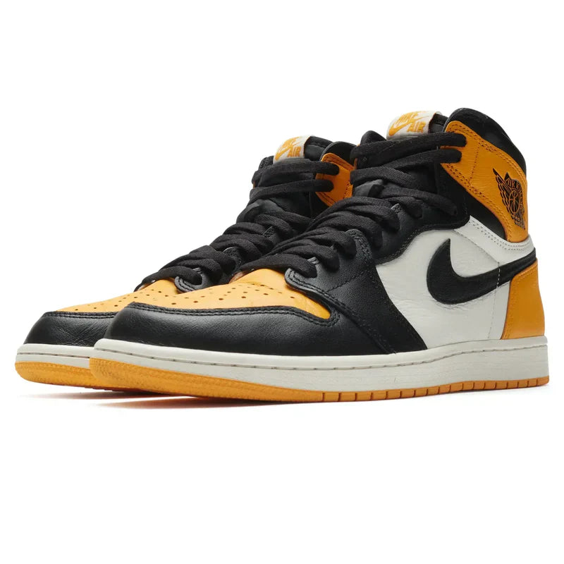 Nike Air Jordan 1 Retro Yellow Toe Black Leather