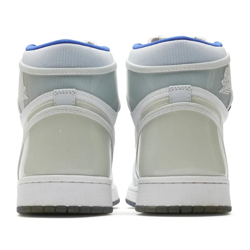 Nike Air Jordan 1 Retro White Light Gray Patent Leather Cowhide