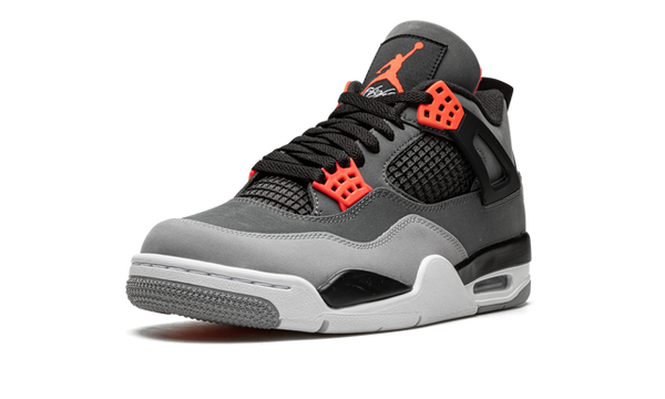 Nike Jordan 4 Black Gray Nubuck Mesh Suede 01
