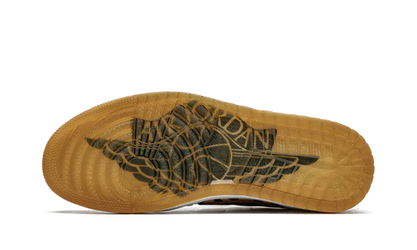 Nike Air Jordan 1 Beige Black Leather