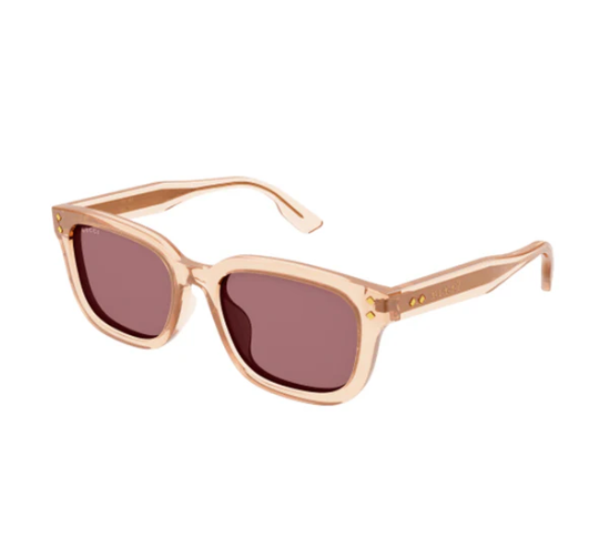 Gucci Orange Red Acetate Sunglasses