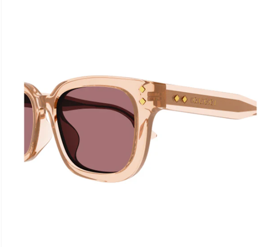 Gucci Orange Red Acetate Sunglasses