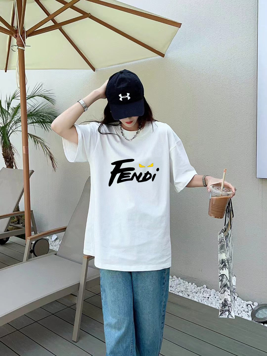 Fendi 2026 Men's Short-Sleeve T-Shirt Cotton 806045